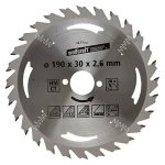 Silver Series Circular Saw Blade D 190MM X B 30MM X K 2.6MM - 28T 6477000