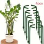 4pcs 24.99cm-Plastic Plant Support Pile Frame Greenhouse Arrangement Semicircle Fixed Rod Indoor Flower Plant Vine Climbing Bracket