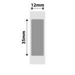 NB397 - - B18 N1 - 12X35MM - 170 Silver Labels