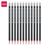 Triangular Graphite Pencil Black With Eraser 2B 12’S- E58100