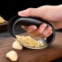 1pc Multi-functional Stainless Steel Manual Garlic Crusher Vegetable Cutter Kitchen Supplies