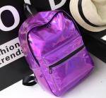 Students Holographic Backpack - Purple