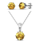 DESTINY November Birth Set With Swarovski Crystals