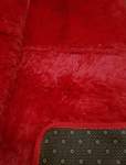 Smte Large Premium Fluffy Carpet rug Red Raspberry With Keychain