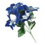 Blue 5 Flower Poinsettia Bush 30CM