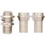 Volkano 2X F Connector & Barrel Joiner VK-4400-BK