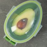 1PC Avocado Storage Container Transparent Fruit And Vegetable Shaped Savers Fruit And Vegetable Storage Box Set Lemon Avocado To