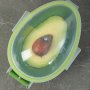1pc Avocado Storage Container Transparent Fruit And Vegetable Shaped Savers Fruit And Vegetable Storage Box Set Lemon Avocado Tomato Onion Refrigerator Freezer Fresh-keeping Storage