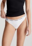 Calvin Klein Plus Thong 3PK Logo - White
