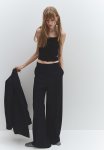 Draped Strappy Top - Black