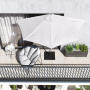 Naterial Arkea Balcony Umbrella Arkea White