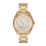 Mfo Janelle Gold Round Stainless Steel Woman's Watch MK7088
