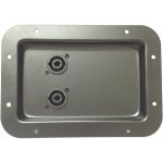 SPEAKER BACK PLATE Metal 2 Way Speakon