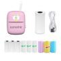 Portable Bt MINI Thermal Printer With 9 Rolls Thermal Paper - A8M9