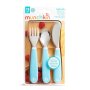 Munchkin Splash Toddler Fork-knife-spoon - Blue