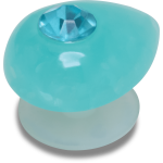Simulated Aquamarine Jibbitz - Multi Osfa
