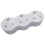 Zenith 3 Way Plug Adaptor 3 X 16A Wavy
