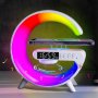 Jelloo 15W Wireless Speakers With Wireless Fast Charging Rhythm Rgb Light Bar Smart Light Sunrise Alarm Clock Wake Up Light For Bedrooms Dimmable Table