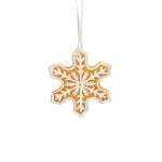 Caramel Snowflake Cookie Hanging Ornament 9X9X1CM