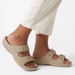 Crocs Saturday Sandal Slides - Taupe - 9