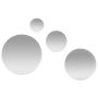 Native D Cor Round Birch Framless Mirror - 4 Piece