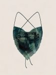 Portrait Print Spaghetti Strap Top Vacation Style Tie Backless Hanky Hem Top For Spring & Summer Women's Clothing