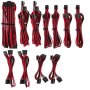 - Premium Individually Sleeved Psu Cables Pro Kit Type 4 Gen 4 - Red/black