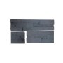 Wall Cladding Concrete Bross Black L37CM X W10CM 1M2/BOX