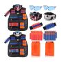 Kids Tactical Vest Kit For Guns With Reload Clips