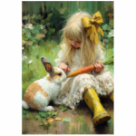 Tear Resistant Deco Print Dandelion And Bunny