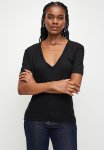 Edit V-neck Top - Black