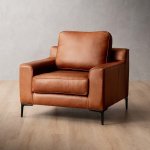 Tulbagh Leather Armchair Butterscotch
