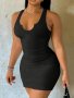 Bodycon Plain Color Tank Dress YOUNG Sleeveless Dress For Spring & Summer Women's Clothing