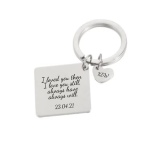 Amaya Personalized Keyring Stainless Steel Ready In 3 Days