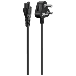 Volkano Presto Series Power Cable 3-PIN Clover To Type-m 1.8M 2.5A - Black VK-8144-BK