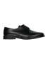 Older Boys Toughees Leather School Shoes - 6 / Black