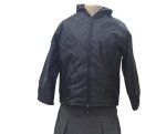 School Rain Jacket: Hooded Polar Fleece Lined Drymac-black