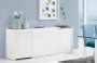 Baia 4-DOOR Sideboard With LED Lighting - White