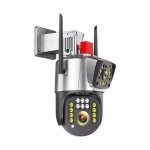 2MP Ip Wifi Camera Dual Lens Ptz Dual Screen Ai Human Detection Waterproof Security Cam Gc