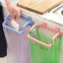 1PC Over-the-cabinet Garbage Container: Reusable Plastic Bag Holder Rack For Kitchen Pantry Garage & Bathroom