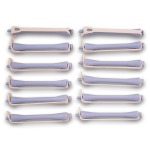 Hair Perm Rods 12 Pack - Assorted Colour - Large 78X8MM