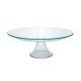 Clear Glass Footed Cake Stand