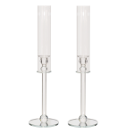 Modern Crystal Candlestick With Tube Shade 64 Cm Set Of 2