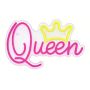 Queen Neon Signs Pink LED Neon Lights Dimmable LED Light Sign For Girls