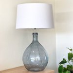 Kinabalu Glass And Fabric Table Lamp