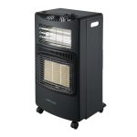 Mellerware Gas & Electric Heater Adjustable Temperature Steel Black 3 Bar 4.2KW "hybrid
