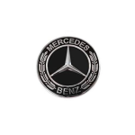 Mercedes Centre Wheel Hub Cap 75MM - Single Solid Black