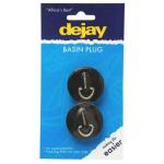 No Brand 2 Piece Plastic Basin Plug Plug 2PC Blk