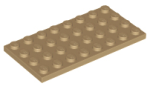 Parts Plate 4 X 8 3035 - Dark Tan