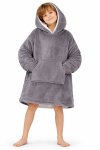 Kids Sherpa Oversized Huggle Hoodie 6 To 12 Years